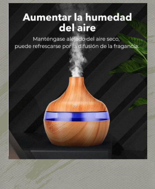 Humidificador Ultrasónico de 300ML para Hogar y Oficina