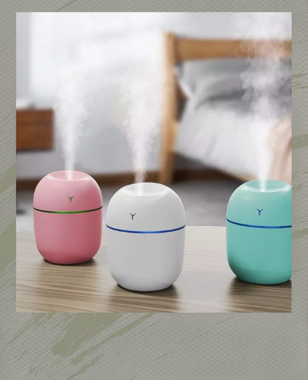 Mini Humidificador USB con Lámpara LED de 220ML